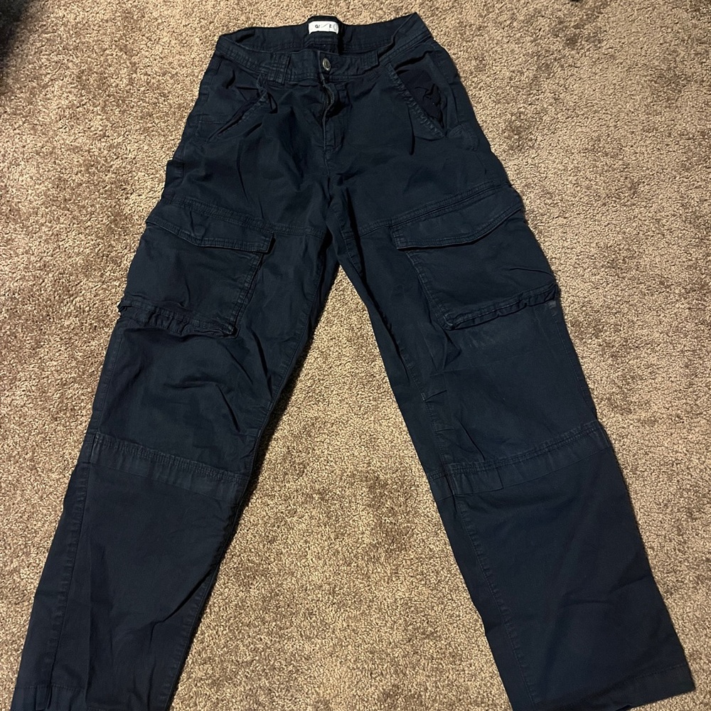 Garage Dark Blue Cargo Pants
